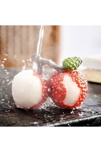 Generic Tea Pet for Litchi, Resin Lychee Figurine Craft, Kung Fu Tea Ornament...