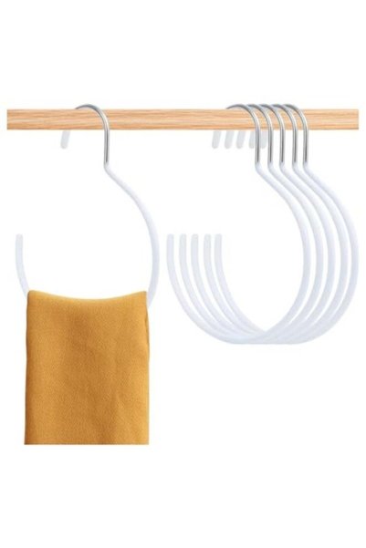Generic 5 Pack Scarf Ring Hangers, Non-Slip Belt Rack for Closet Hanging Hook...