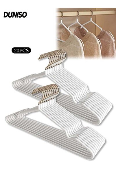 Generic 20Pcs Plastic Clothes Hangers,Heavy Duty Suit Clothes Hangers, Shirt ...
