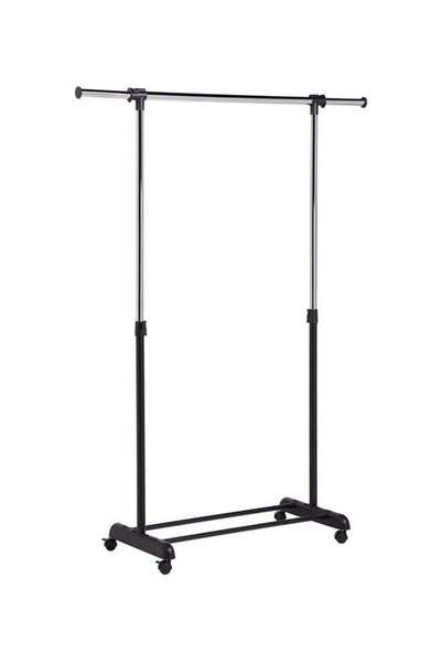 Generic Adjustable Garment Rack with Expandable Bar White Medium