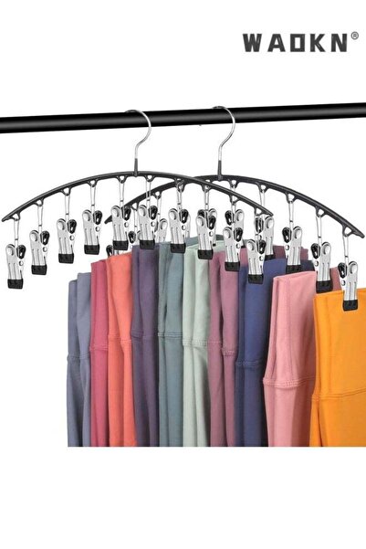 Generic Legging Organizer for Closet, Pants Hangers with Clips Holds 20 Leggi...