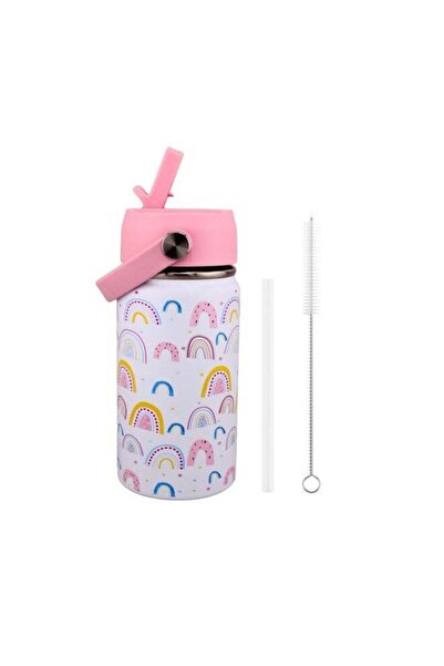 Generic BrainGiggles Kids Insulated Water Bottle with Straw & Handle - 350ML ...