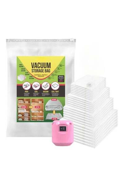 Generic 22 Vacuum Storage Bags for Clothes -6 Jumbo,5 Large,5 Medium & 6 Smal...