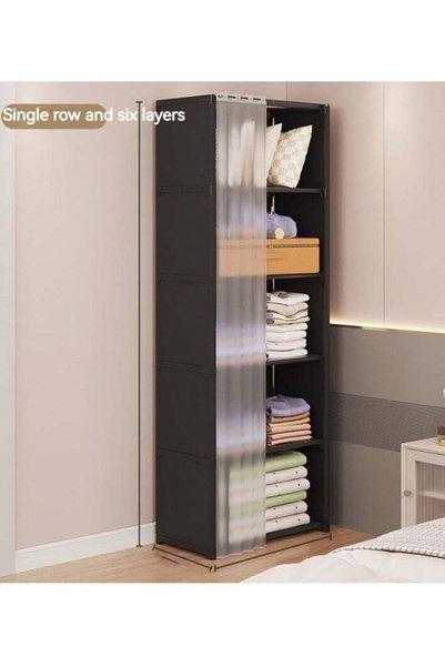 Generic 6 Layers Dustproof Wardrobe For Clothes Side Cabinets Household Bedro...