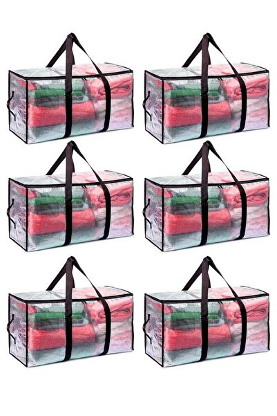Generic 6 Pack Extra Large Moving Bags，Storage Bags with Zippers & Handles, F...