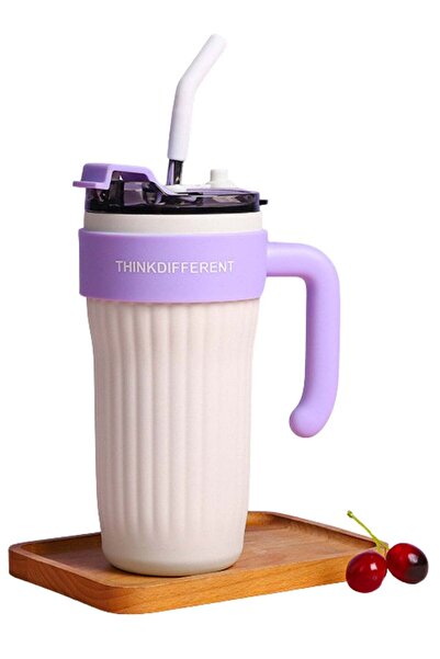 Generic Twisoo Insulated Tumbler with Handle and Straw Lid, Stainless Steel C...