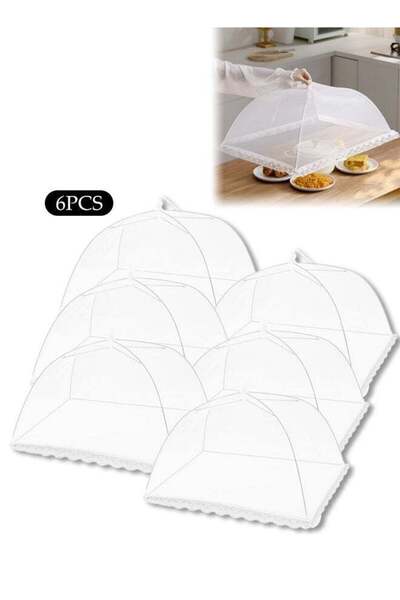 Generic 6Pcs Pop Up Mesh Food Covers,Tent Umbrella,Screen Net Protectors,Reus...