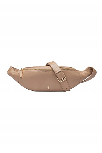 Ochnik Borsetă de talie din piele bej pentru femei TORES-0970F-1B(W26)