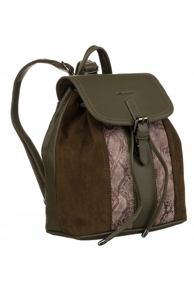 David Jones Rucsac de damă mic, elegant, matlasat, din piele ecologică