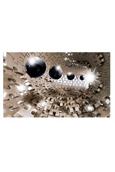 Wallarena Tapet foto 3D TUNEL OPTIC PUZZLE XXL 416x254