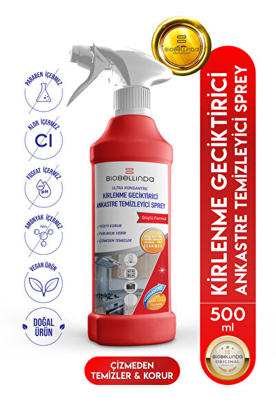 BioBellinda Ankastre Temizleyici Sprey – Kirlenme , Ocak ve Paslanmaz Çelik Y...