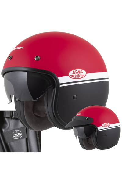 Cassida Cască moto deschisă Oxygen 2 Jawa M 57-58 blenda vizor ECE 06