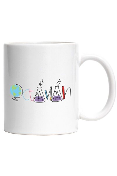 INOVATIX Personalized white mug, Name Octavian, and Funny, Curious, Sociable,...