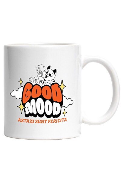 INOVATIX Personalized white mug,Cheer Up Today I'm Happy,Furry Animal,Childre...