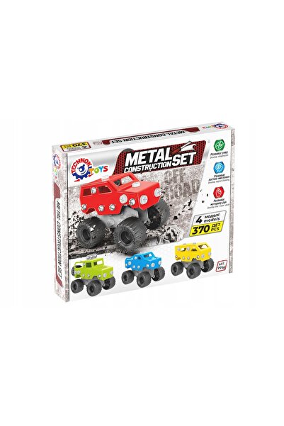 Technok Jucării tip blocuri de construcție, mașină metalică, 4 modele, 370el ...