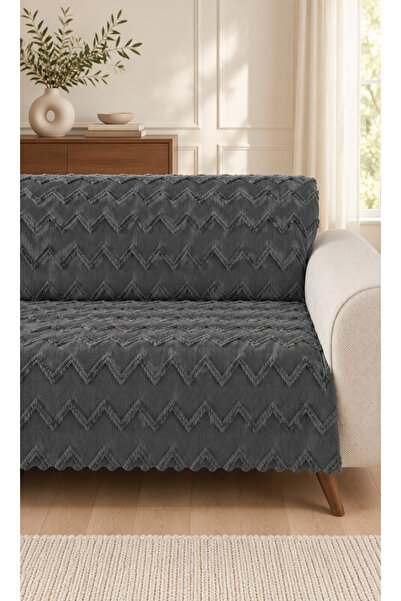BTF HOME Premium Şönil Jakar Dokuma Sakallı Koltuk Örtüsü 165x205 cm - Kaymaz...