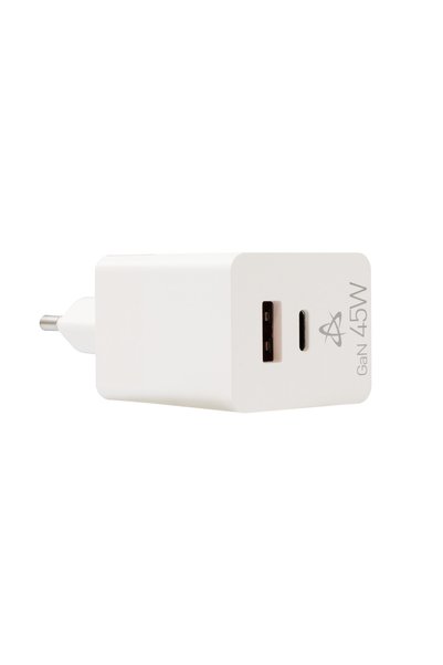 SBOX Încărcător de perete HC-45 GaN, 45W, USB-C + USB-A
