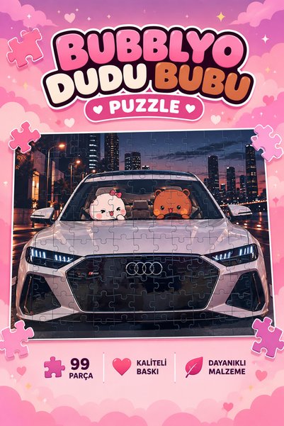 Bubblyo DUDU BUBU 99 Parça A4 Puzzle