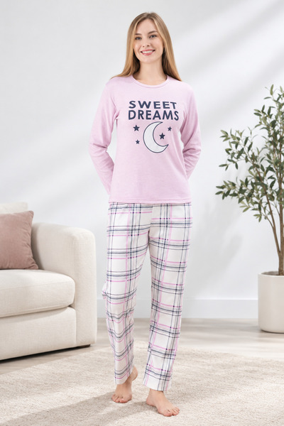 Miss Lale Pijama Ροζ γυναικείες πιτζάμες  "Γλυκά Όνειρα "