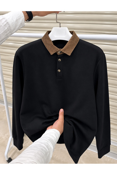 Polo Yaka Sweatshirt
