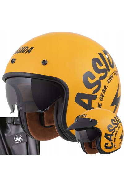 Cassida Casca moto deschisa tip jet Oxygen XS 53-54 Blenda cu vizor ECE22-06