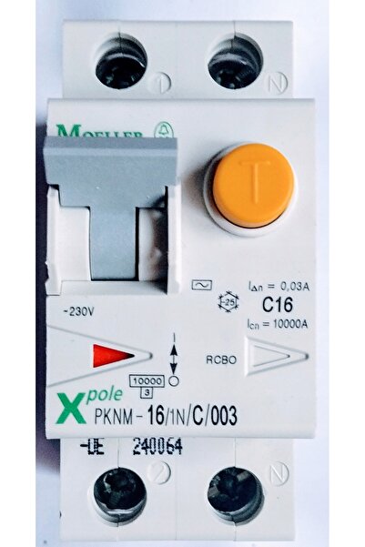 Eaton Disjunctor diferențial 1+N poli PKNM-16/1N/C/003-MW