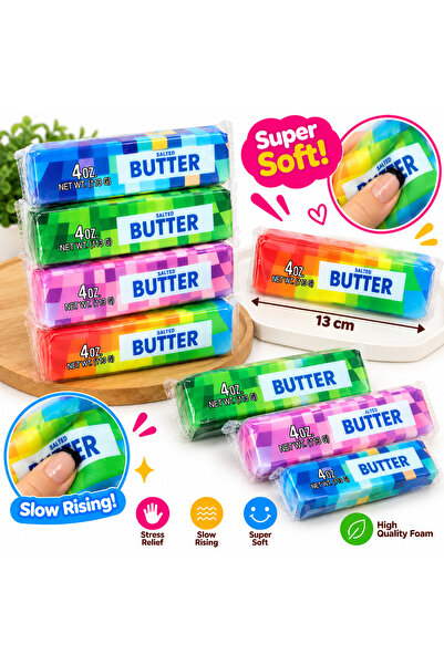 SHOP LIKE A PRO Jucărie Antistres Squishy Unt Multicolor, Spumă Super Moale, ...