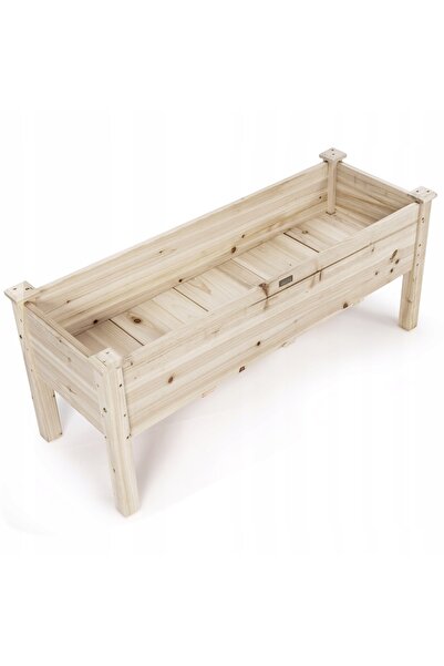 COSTWAY Jardinieră de grădină din lemn Jardinieră înălțată Ladă de flori