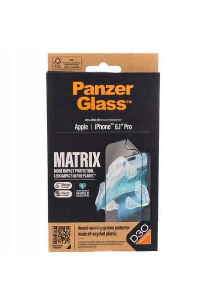 CARE by PanzerGlass® Sticlă hibridă pentru întregul ecran PanzerGlass Matrix ...
