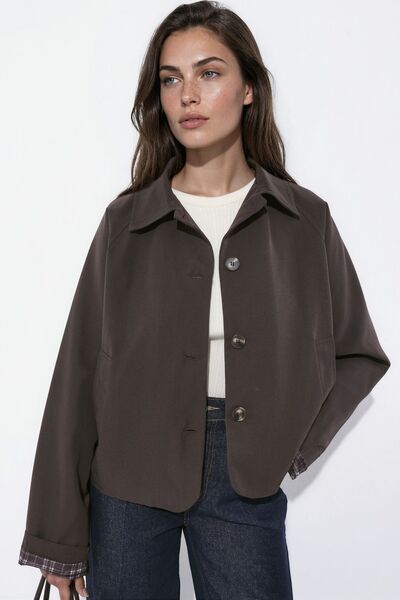Hiccup Plaid Lined Buttoned Jacket