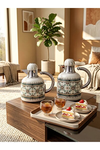 Generic Luxury Silver Stainless Steel Tea and Coffee Set - Modern Design