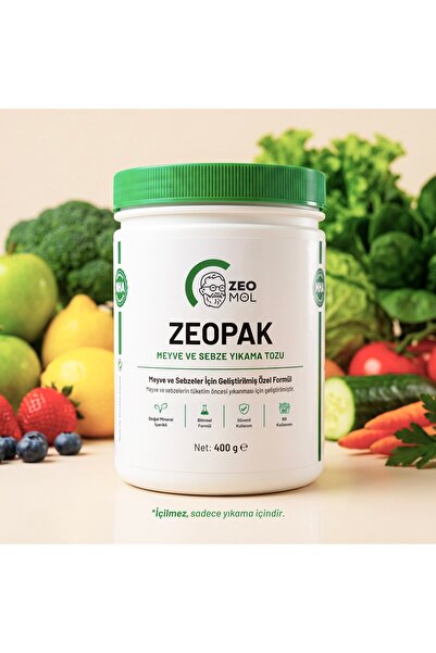 MORE THAN ZEOPAK Doğal Meyve ve Sebze Yıkama Tozu 400 gr