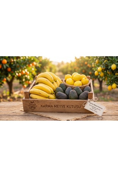 Oba Tropikal Karma Meyve Kutusu 10 Avokado 2 kg Muz 1 kg Limon
