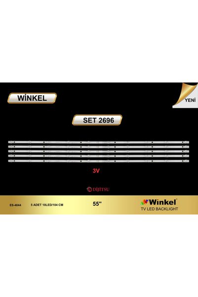 Winkel 55DS8500 KJ55D10 ZC66AG 10S1P 303KJ55005 Uyumlu TV LED Bar Takımı 5'li