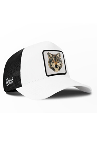 BlackBörk Wolf Logo White-Black Trucker Hat
