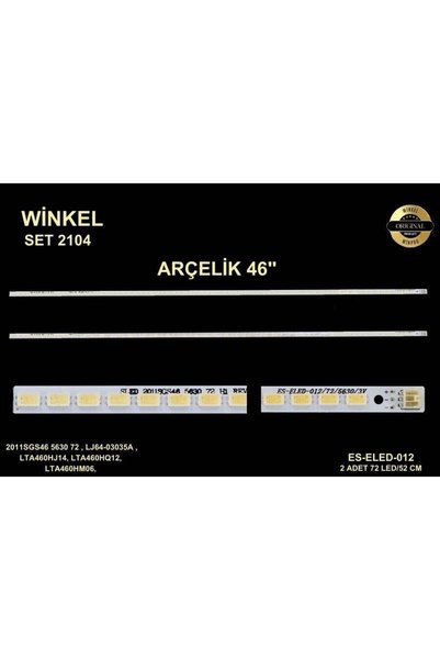 Winkel 2011SGS46 46BL712G 46PF7030 Uyumlu TV LED Bar Takımı