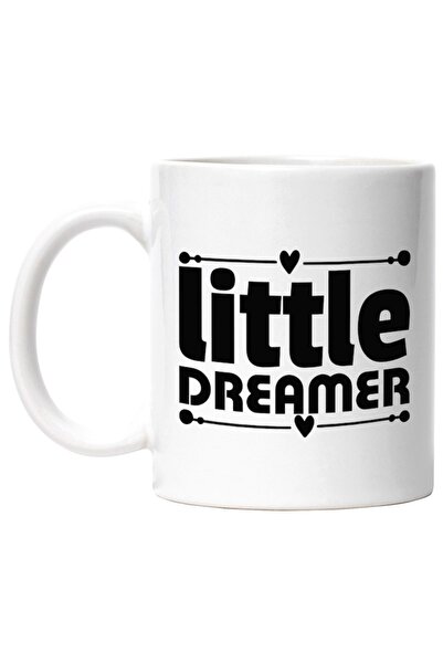 INOVATIX Cana alba personalizata,Little dreamer micut visator copilarie bebel...