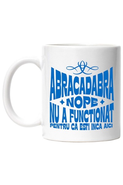 INOVATIX Personalized white mug, Optical Illusion Design Magician Spells Abra...