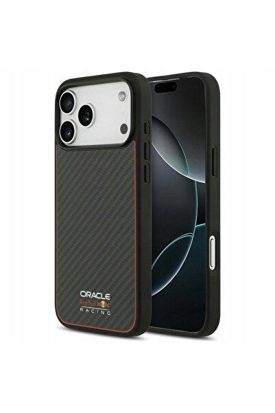 Red Bull Husă Kevlar Logo Matt MagSafe pentru iPhone 17 Pro Max negru