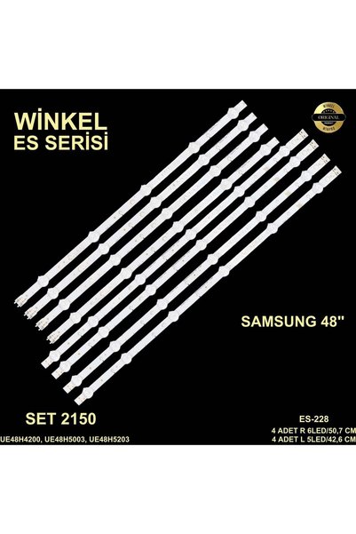 Winkel UE48H4200 2014SVS48F_3228 D4GE 480DCB ES228 Uyumlu TV LED Bar Takımı 8'li