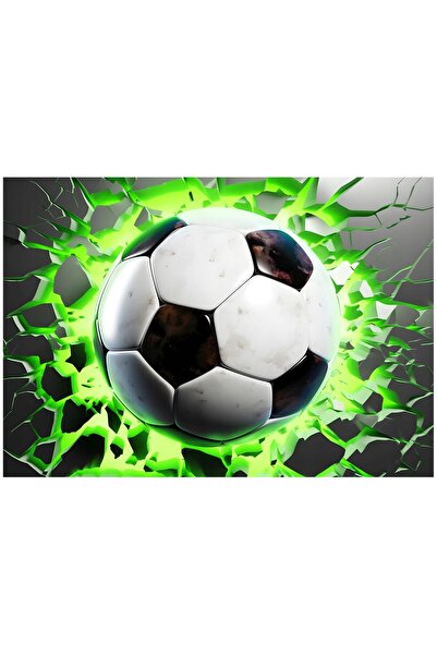 Wallarena FOTOTAPETĂ 3D FOTBAL PENTRU BĂIEȚI, TINEREȘTI ȘI COPII 400x280