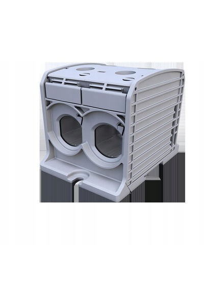 Simet STB 300-2 Al/Cu conector bară colectoare filetat 87920 SIMBLOCK gri