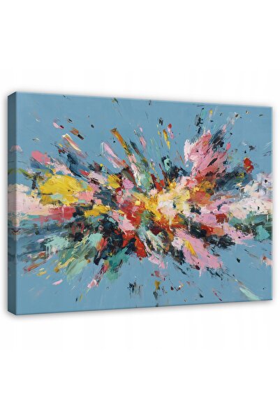 Wallarena TABLOU ABSTRACT ARTĂ PICTATĂ ACUARELĂ DORMITOR SUFRAGERIE PÂNZĂ 120x80