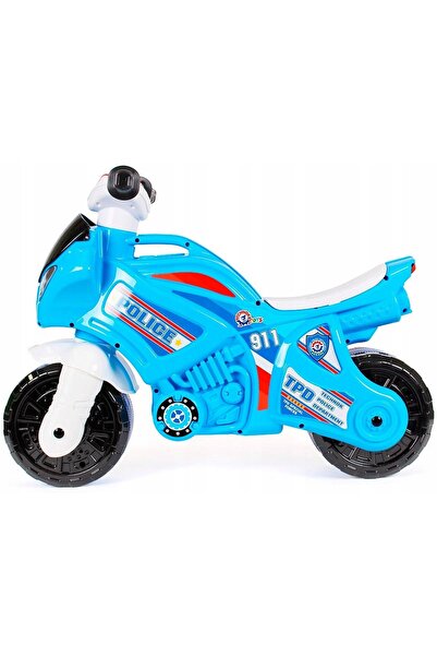 Technok Motocicletă de poliție jucărie cu efecte sonore, autocolante, anvelop...