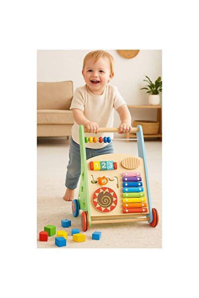 ideal STORE IDL Jucărie interactivă din lemn tip puzzle, ajută la învățarea p...
