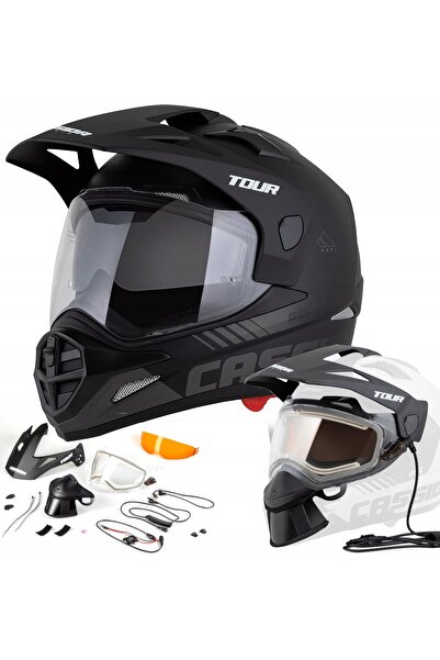 Cassida Cască moto enduro ELECTRIC TOUR 2 Vizor încălzit XL