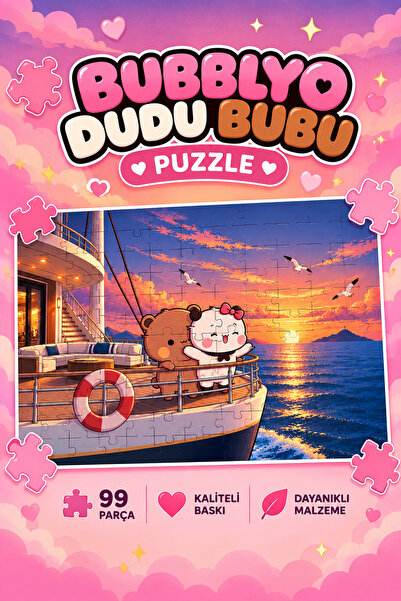 Bubblyo DUDU BUBU 99 Parça A4 Puzzle