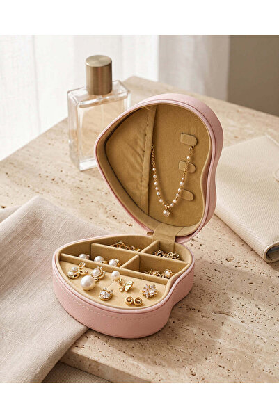 REDTAG Pink Heart-shaped Jewelry box