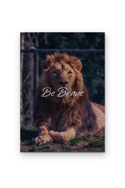 OEM Poster Carton 250g A4 Fii Curajos, Design Modern Motivational, Format A4
