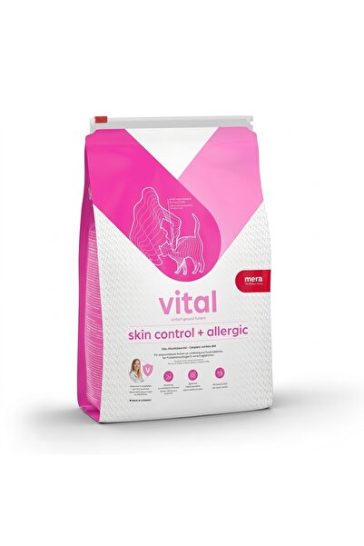 Mera MERAVITAL Skin Control + Allergic (3 kg), Dry Food for Cats with Skin Di...